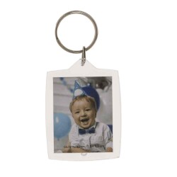 2 Fotoğraflı Akrilik Anahtarlık 3,5X4,5 Cm. - Acrylıc Keyring For Two Passport Photo - Out of the Blue