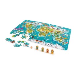 2in1 Dünya Turu Yapboz ve Kutu Oyunu - Hape