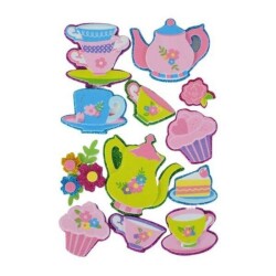 3D Eva Sticker Çay Vakti - Bu Bu