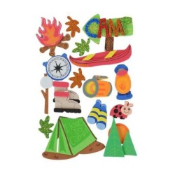 3D Eva Sticker Kamp - Bu Bu