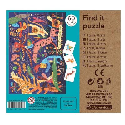 60 Parça Puzzle Find İt Yaz