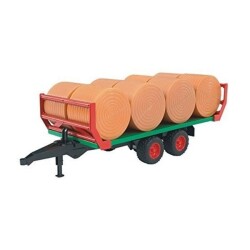 8 Yuvarlak Saman Balyalı Nakliye Römorku - Bruder