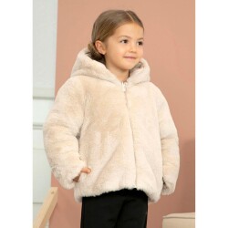 Abel Lula Kız Çocuk Çift Taraflı Kürklü Kaban 5870 - 2