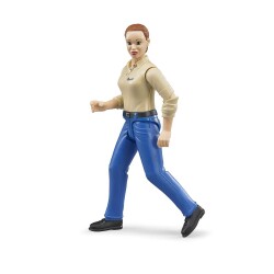 Açık Tenli, Mavi Pantalonlu Bayan - 3