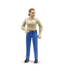 Açık Tenli, Mavi Pantalonlu Bayan - 2