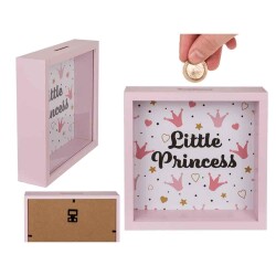 Ahşap Para Kutusu Küçük Prenses - Wooden Saving Box Little Princess 20X20 Cm. - 2
