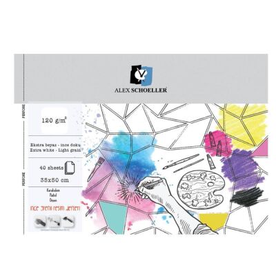 Alex 35 x 50 cm 120 gr Resim Defteri - 2