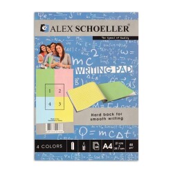Alex Schoeller Çizgili A4 Renki Blok Defter 80 Gr - Alex Schoeller