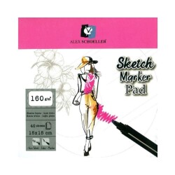Alex Schoeller Eskiz Defteri 160 Gr 15 x 15 cm 40 Sayfa - 1