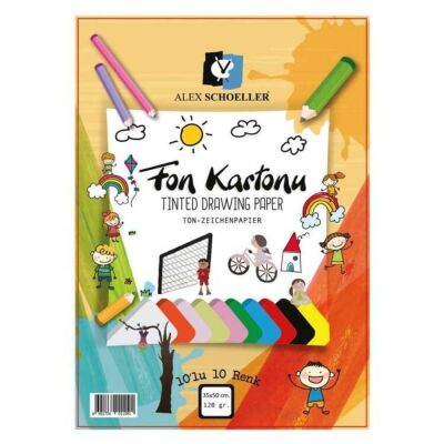 Alex Schoeller Fon Kartonu 160 Gr 35 x 50 Cm 10lu - 1