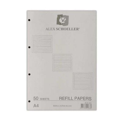 Alex Schoeller Kolej Yedek A4 50 Yp Renkli Çizgili - 1