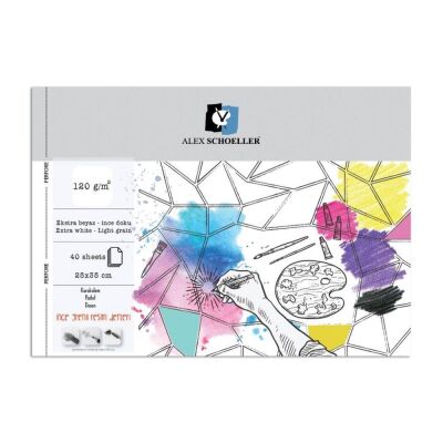 Alex Schoeller Resim Defteri 120 Gr 25 x 35 cm 40 Sayfa - 1