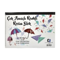 Alex Schoeller Resim Defteri ve Fon Kartonu 120 Gr 25 x 35 cm - Alex Schoeller