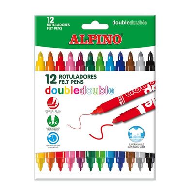 Alpino Keçeli Kalem 12 Renk Çift Taraflı Ar-002013