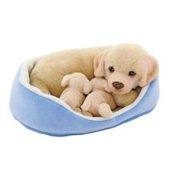 Animals Of The World Peluş Oyuncak Sepette Yavrulu Labrador - Animals Of The World