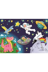 Art Kids Astronot ve Mini Pegasus 24+35 Parça Puzzle - Thumbnail