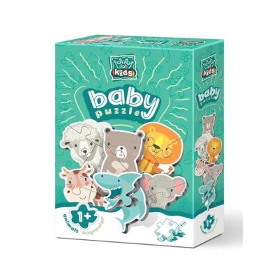 Art Kids Baby Hayvanlar 6 Model 19 Parça Puzzle - 1