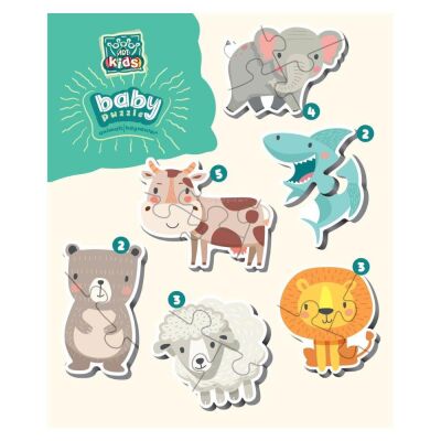 Art Kids Baby Hayvanlar 6 Model 19 Parça Puzzle - 2
