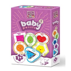 Art Kids Baby Şekiller ve Renkler 10 Model 20 Parça Puzzle - Thumbnail