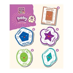 Art Kids Baby Şekiller ve Renkler 10 Model 20 Parça Puzzle - Thumbnail