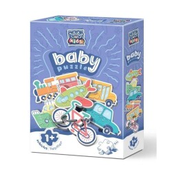 Art Kids Baby Taşıtlar 6 Model 19 Parça Puzzle - Art Kids