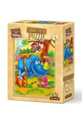 Art Kids Çalışkan Gergedan 16 Parça Ahşap Puzzle - Art Kids