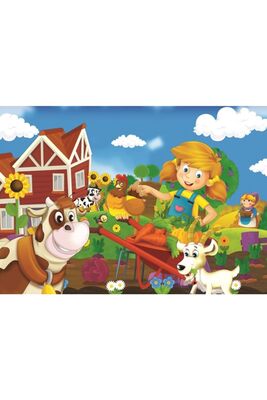 Art Kids Çiftçi Kız 35+60 Parça Puzzle
