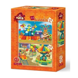 Art Kids Eğlence Zamanı 24+35 Parça Puzzle - Art Kids