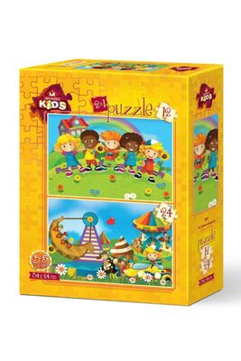 Art Kids Eğlenen Çocuklar 12+24 Parça Puzzle