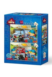Art Kids Küçük Tamirciler 2X100 Parça Puzzle - Thumbnail