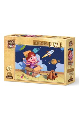 Art Kids Minik Astronot 50 Parça Ahşap Puzzle - 1