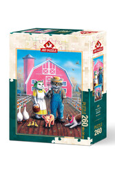 Art Puzzle Kedi Çiftliği 260 Parça Puzzle - Thumbnail
