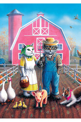 Art Puzzle Kedi Çiftliği 260 Parça Puzzle - Thumbnail