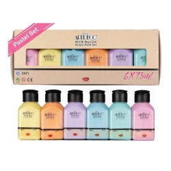 Artdeco Akrilik Boya 6x75 ml Set Pastel Renk - Artdeco