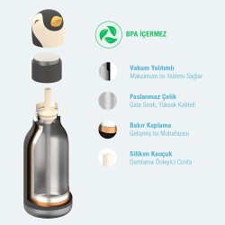 Asobu Bestie Bottle - Penguin - 5
