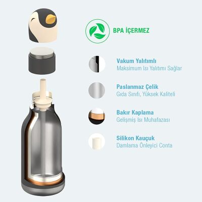 Asobu Bestie Bottle - Penguin - 5