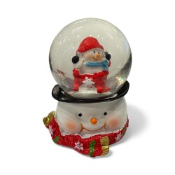 Atkılı Kardan Adam Kar Küresi Küçük Boy 6.5 Cm - 4