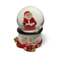 Atkılı Kardan Adam Kar Küresi Küçük Boy 6.5 Cm - 3