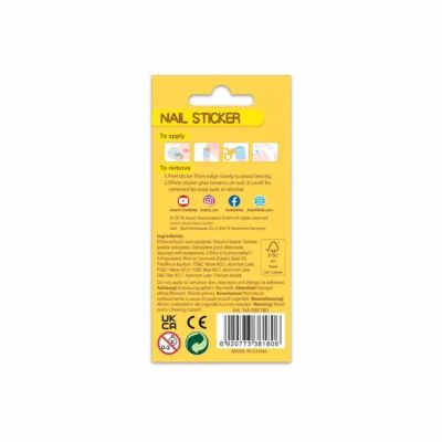 Avenir Floresan Tırnak Çıkartmaları - Cookie - 3