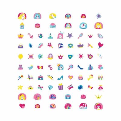 Avenir Simli Tırnak Çıkartmaları - Princess - 2