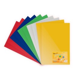 Aynalı Metalik Karton 5 Renk 10lu 23 x 33 cm - Lino