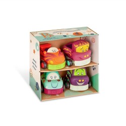 B Toys 4'lü Çek Bırak Araba Seti 12 Ay Üzeri - 3