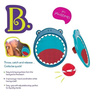 B Toys Köpek Balığı Cırt Cırtlı Top Yakalama Oyunu - 1