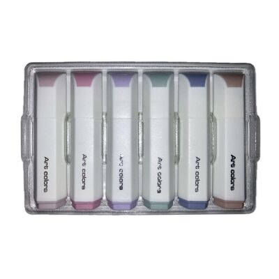 Bafix Fosforlu Kalem Mini Pastel Renkler 6 Lı Blister Wyh067-6a - 1