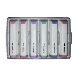 Bafix Fosforlu Kalem Mini Pastel Renkler 6 Lı Blister Wyh067-6a - Bafix
