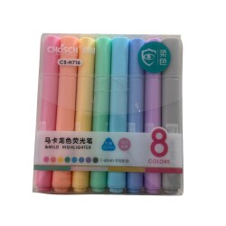 Bafix Fosforlu Kalem Pastel Tonlar 8 Renk - Bafix