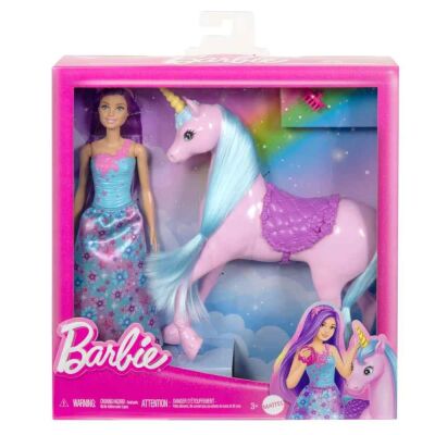 Barbie Bebek Tek Boynuzlu Atı HYT62 - 1