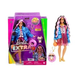 Barbie Extra Ekose Ceketli Bebek - Mattel