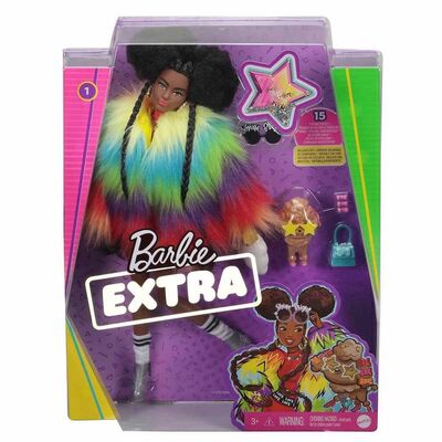 Barbie Renkli Ceketli Bebek Extra