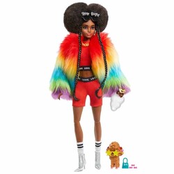 Barbie Renkli Ceketli Bebek Extra - Thumbnail